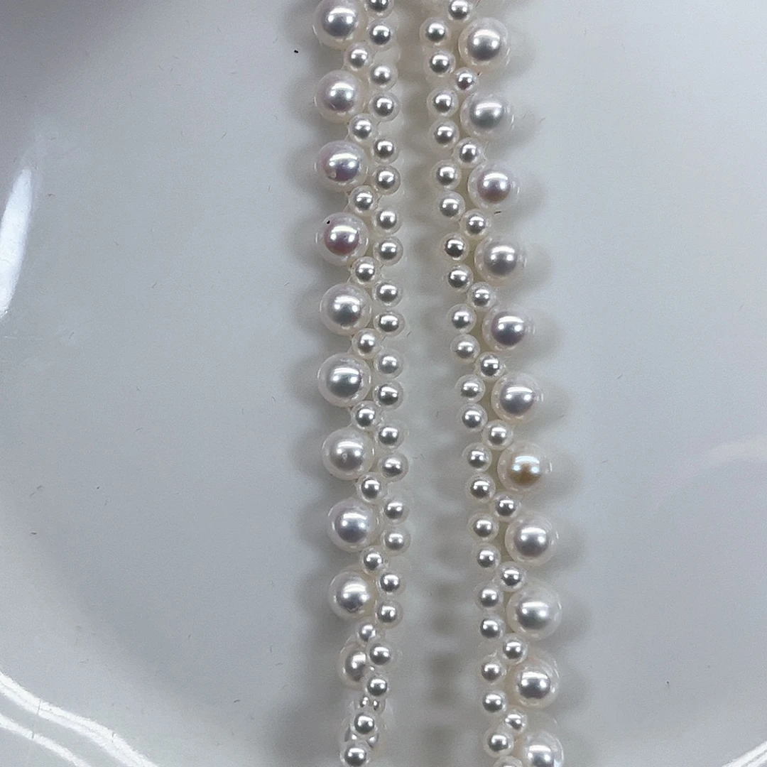 淡水珍珠颈饰银S925镶嵌