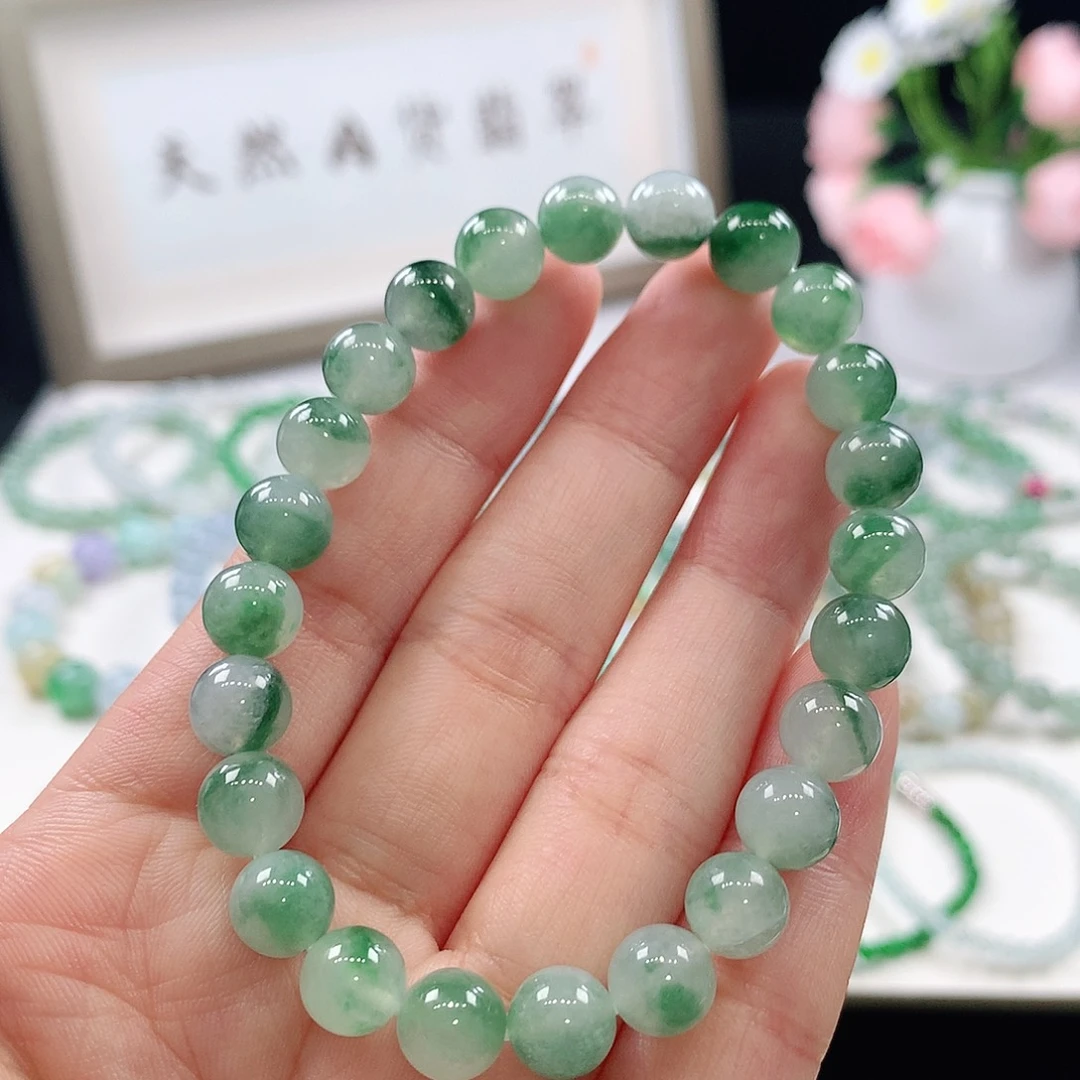 翡翠未镶嵌手链手链8mm