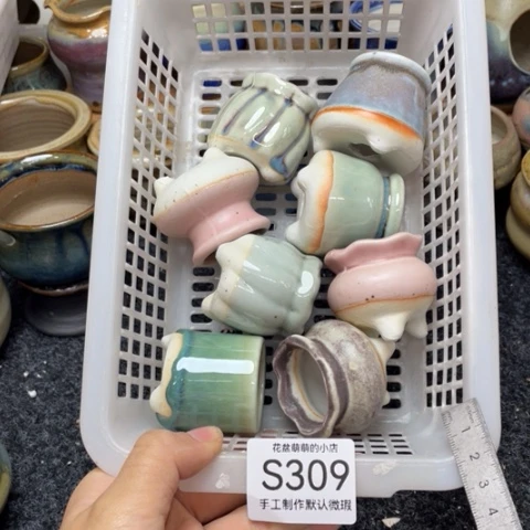 紫砂花盆微瑕309口径3厘米左右