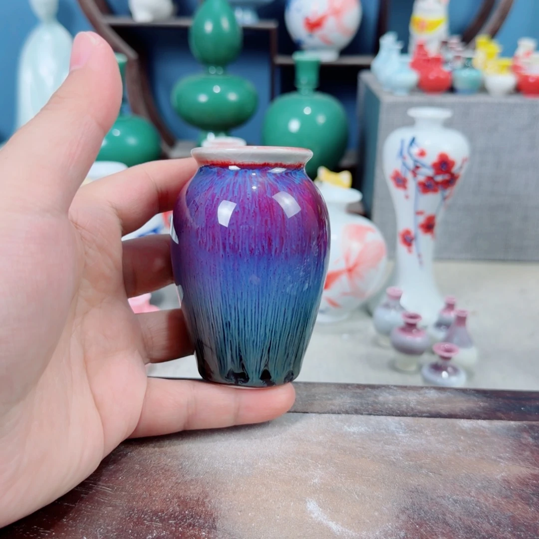 陶瓷手工小花器摆件