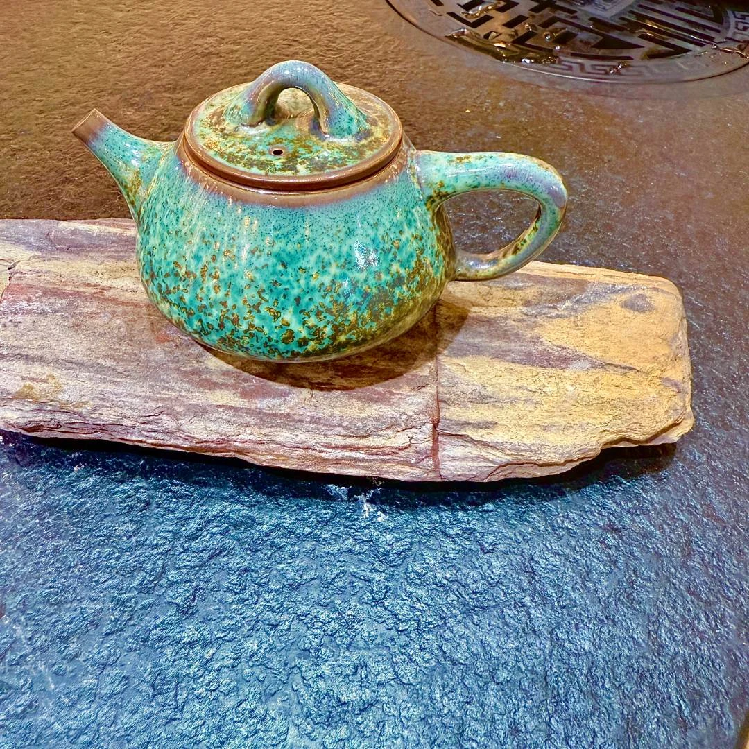 陶瓷钧瓷茶具窑变陶瓷复古家用创意纯手工中式茶壶