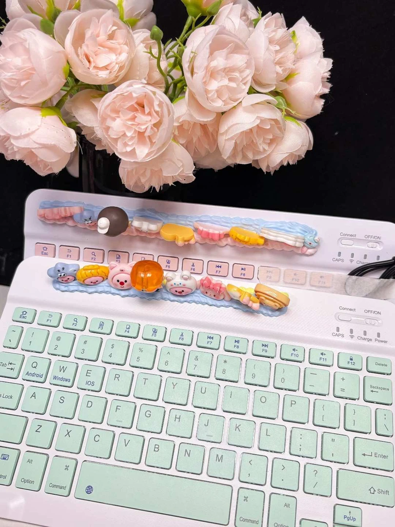 Diy奶油胶萌粒蓝牙键盘