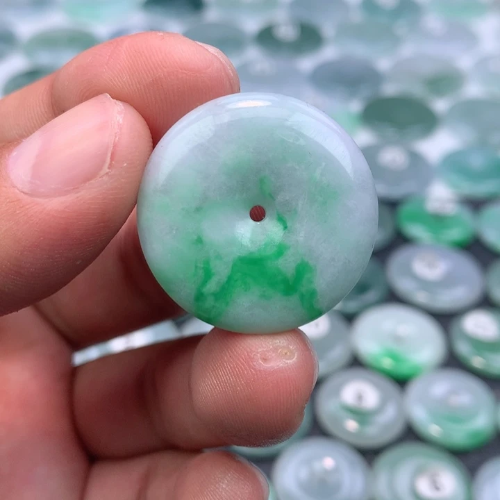 翡翠未镶嵌颈饰缅甸天然A货翡翠29.6-5.8