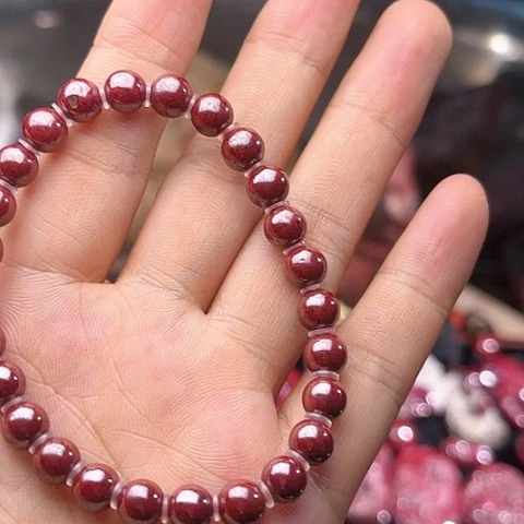 【闪购商品】天然辰砂天然原矿朱砂手串06