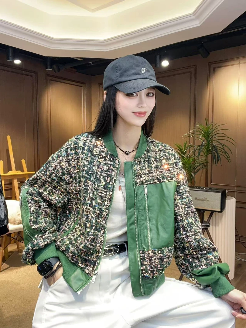 【千艺-Studio】“森林漫歌”春季海宁春秋款短款气质设计师夹克外套