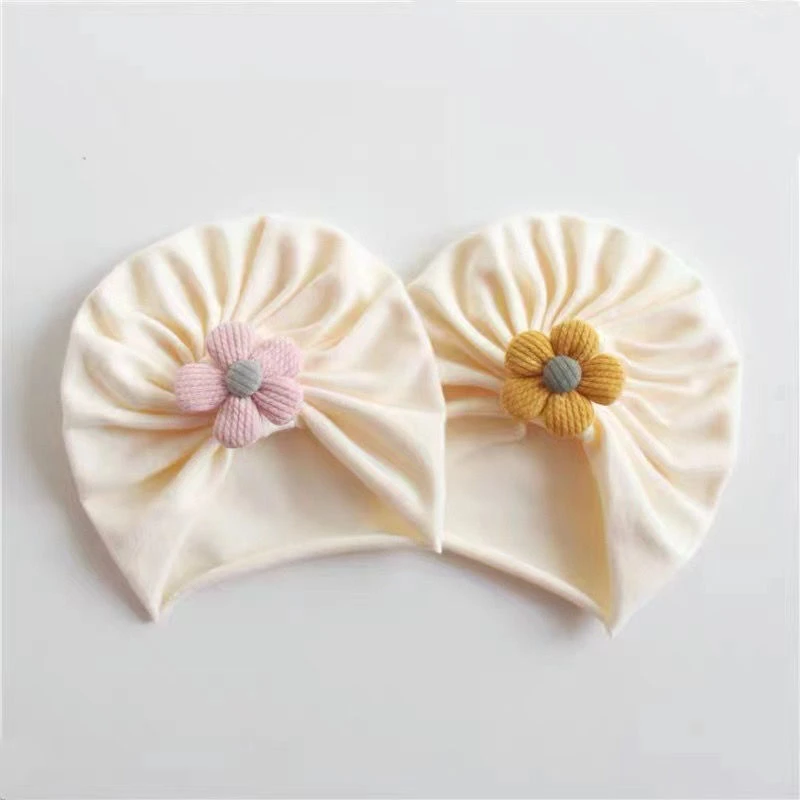 0-12个月新生儿护囟门帽夏季薄款印度帽春夏棉小花胎帽宝宝