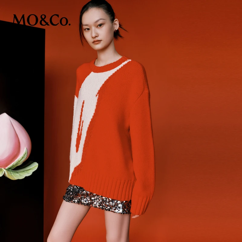 【达人专享】【新春寓意·展翅高飞】MOCO春手工金线毛衣MBD1SWT026