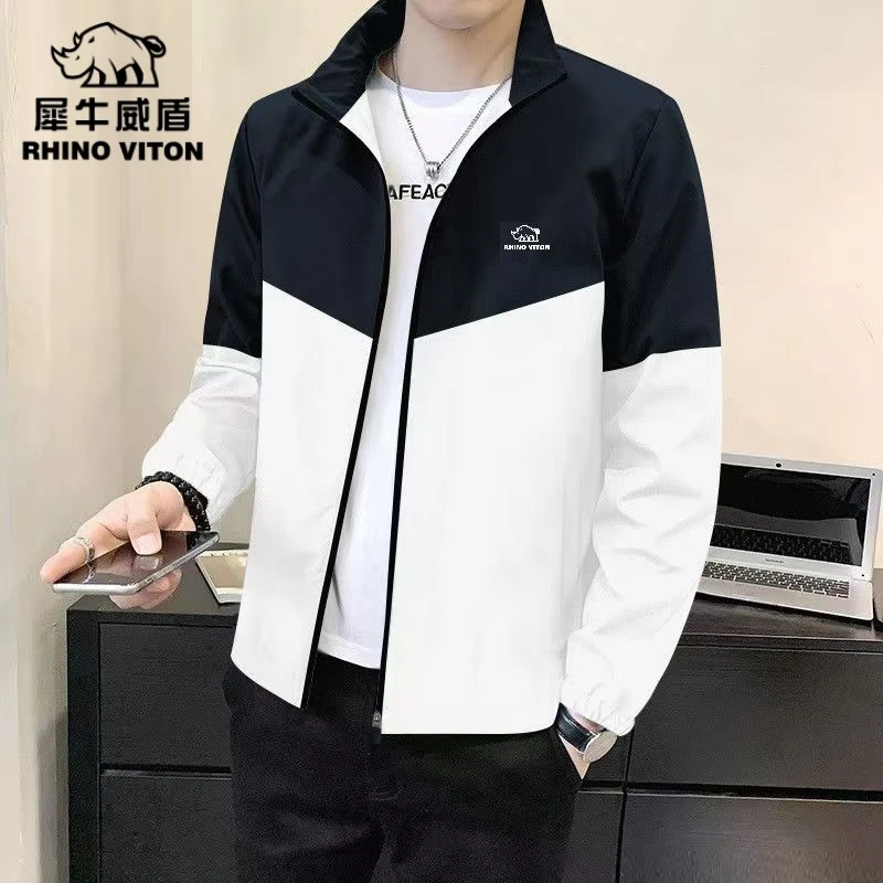 六防刺绣运动户外防风防水立领宽松大码夹克外套男女同款J666-T