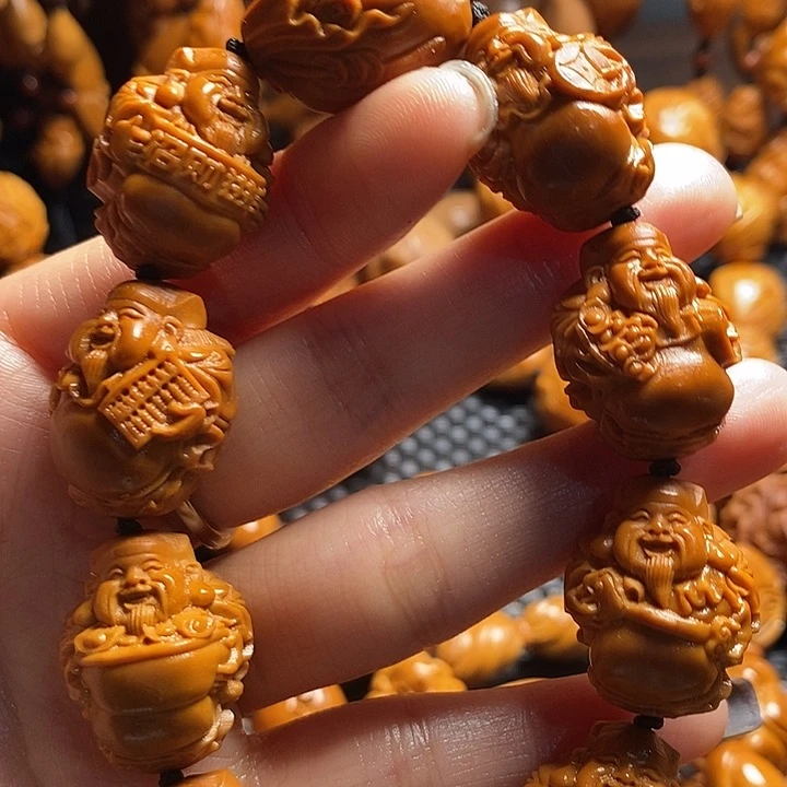 吊坠橄榄核站立财神