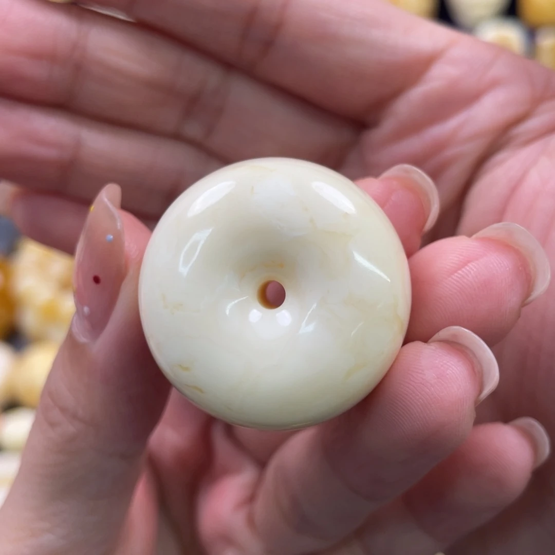 蜜蜡未镶嵌裸石琥珀蜜蜡平安扣吊坠