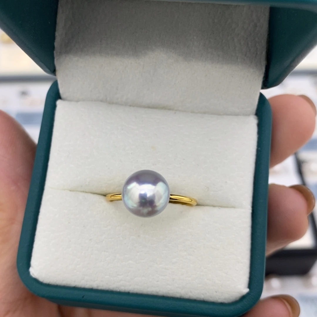 极光真多麻裸珠海水珍珠未镶嵌8.9