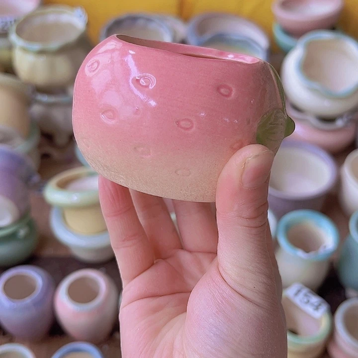 红陶陶瓷花盆当场满12包邮