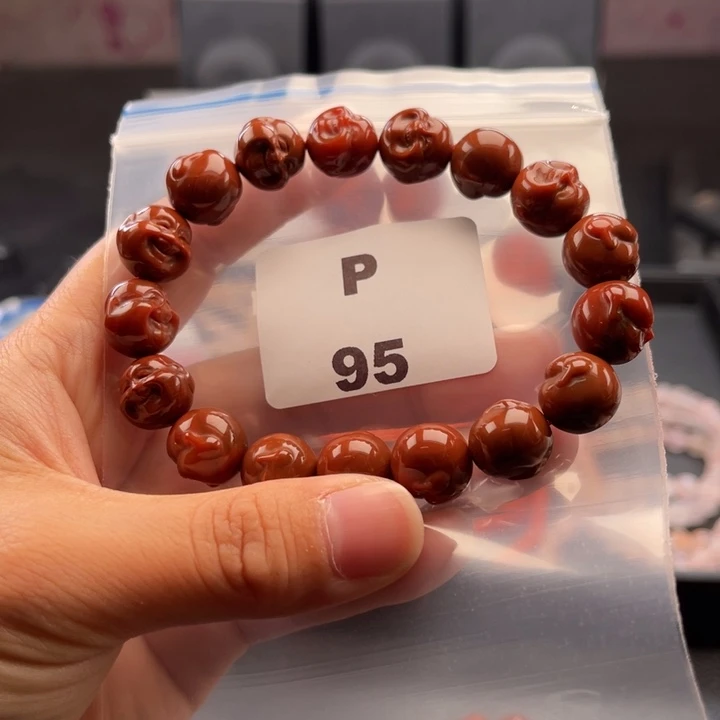 南红玛瑙未镶嵌多样性发货默认微瑕12mm