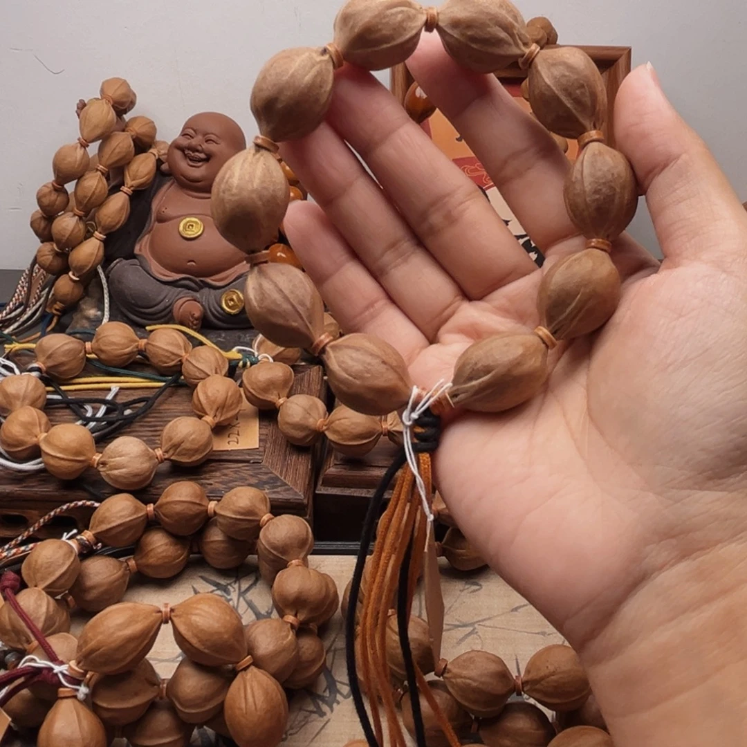 2***3橄榄核手串18.25梅林铁核