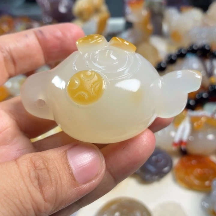 玛瑙/玉髓未镶嵌吊坠(不含链)