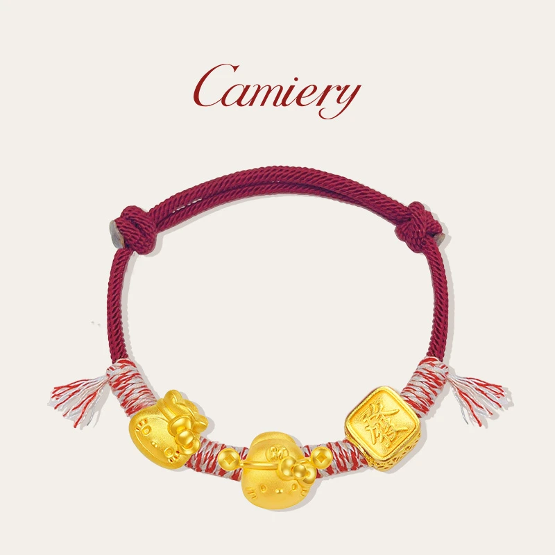 CAMIERY/卡美瑞 新中式财财kitty猫编织手链FF