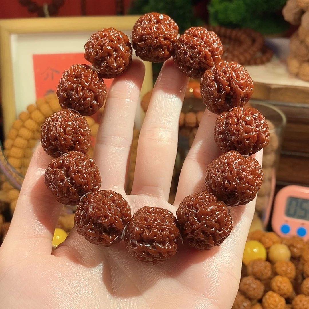 金刚菩提手串225玉华素高货