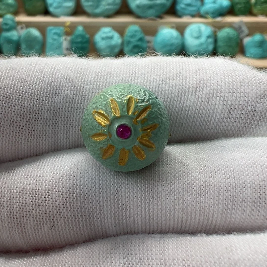 未镶嵌绿松石太阳花13mm