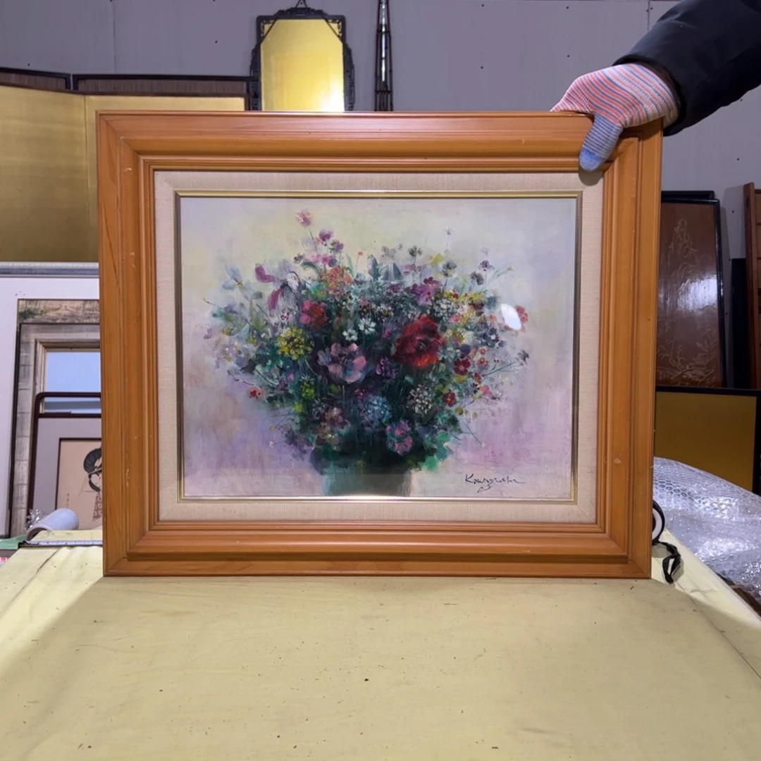 绘画D**e屏风框画茶空间设计