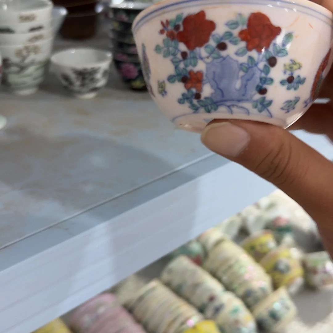 瓷片摆件手绘瓷器全部处理