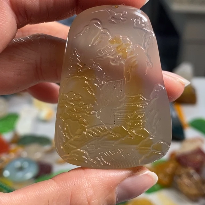 玛瑙/玉髓吊坠(不含链)未镶嵌