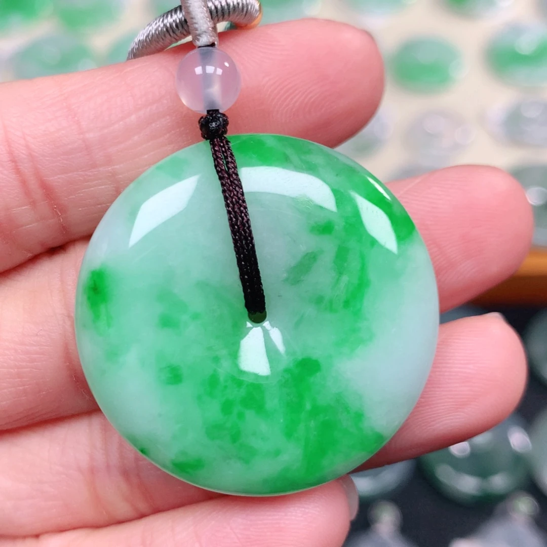 翡翠未镶嵌颈饰34-6.0