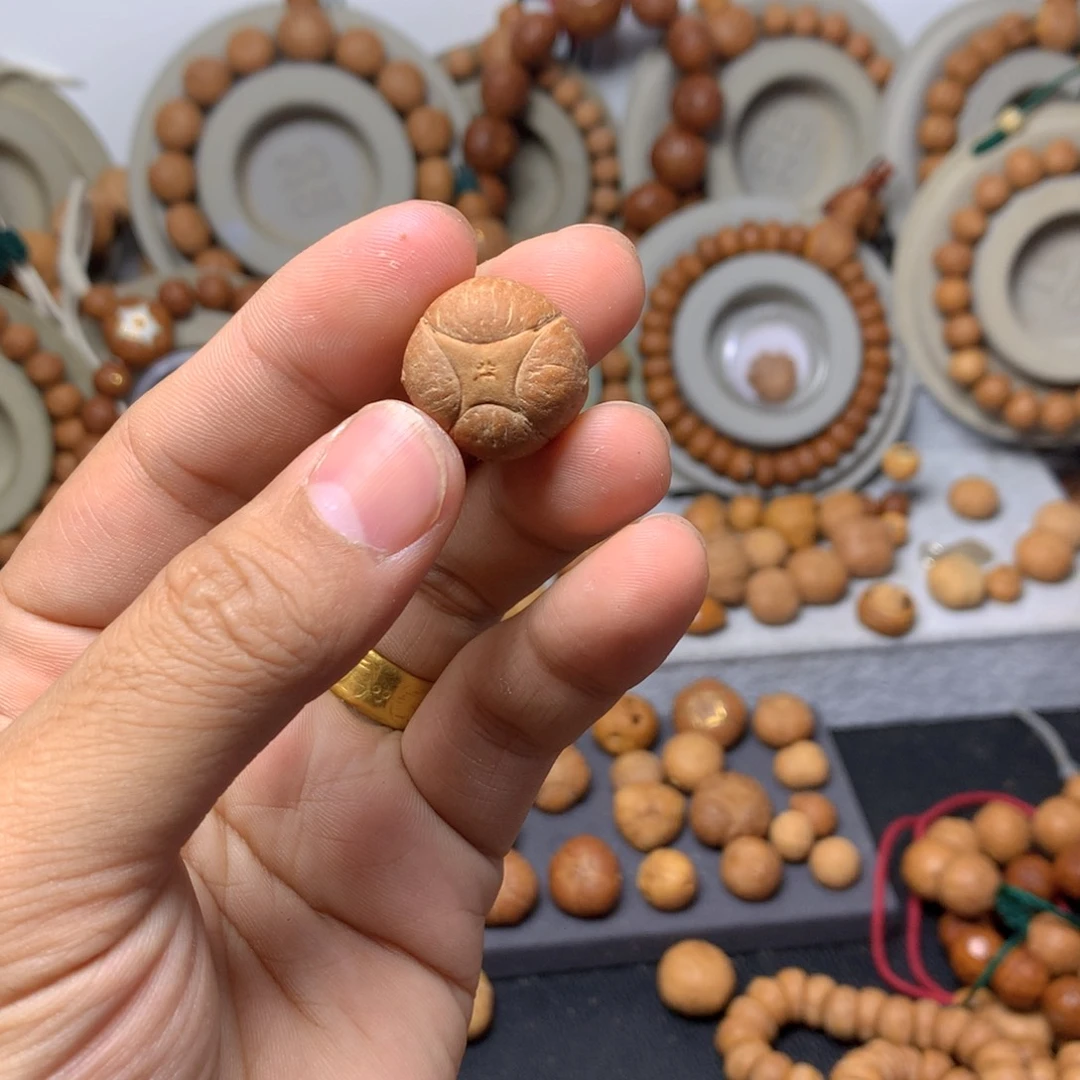 凤眼菩提吊坠张*麒麟三通打孔不退不换