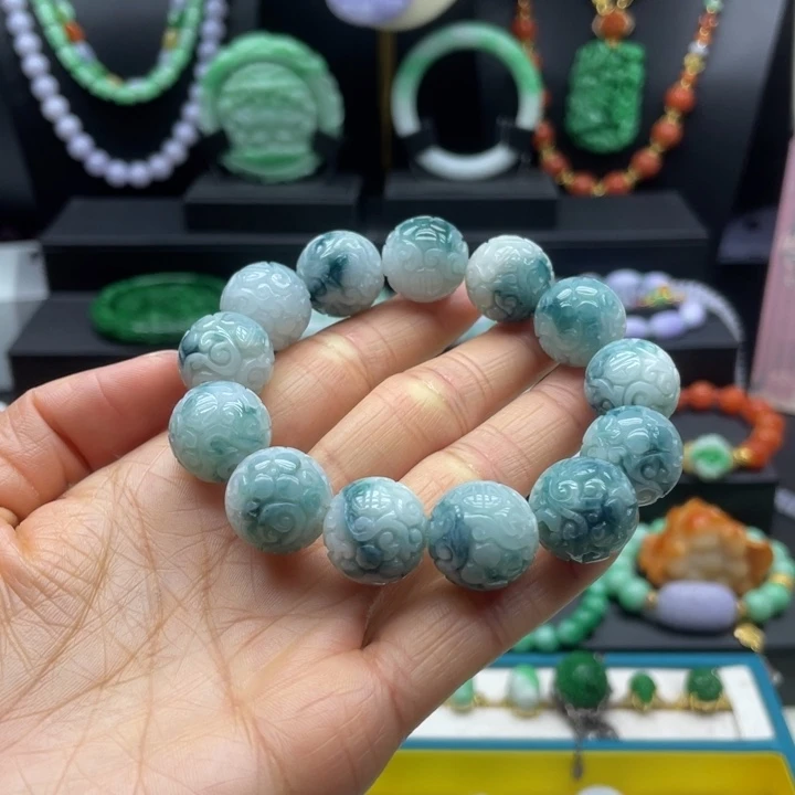 翡翠未镶嵌手链翡翠手串