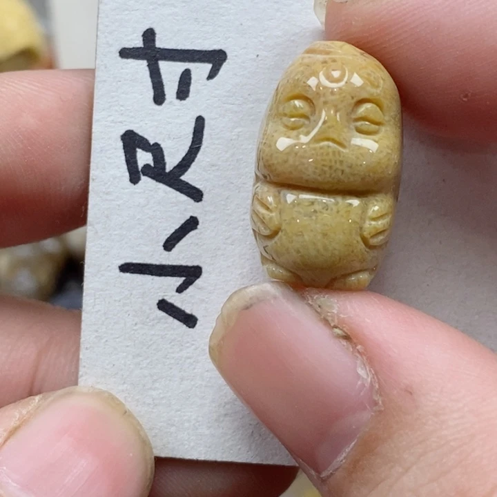 颈饰未镶嵌硅化珊瑚（珊瑚玉）