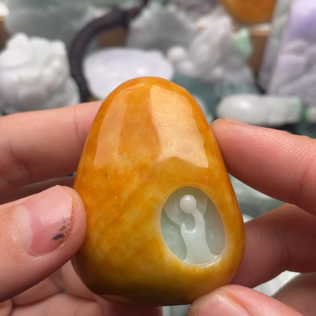 翡翠未镶嵌吊坠(不含链)