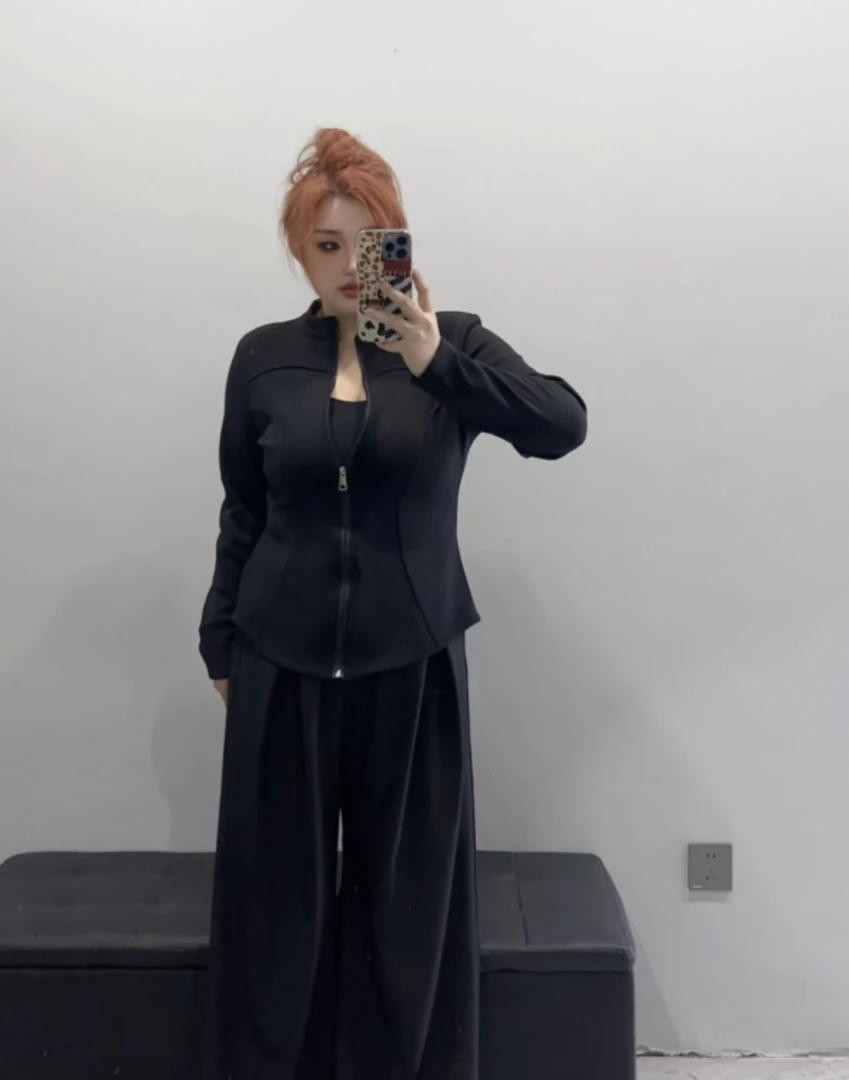 纯色春秋修身休闲百搭显瘦瑜伽服上衣