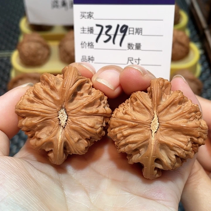 把件文玩核桃44白狮子7319