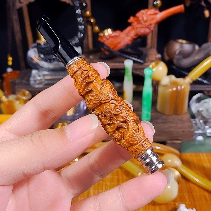高端定制金丝楠烟嘴