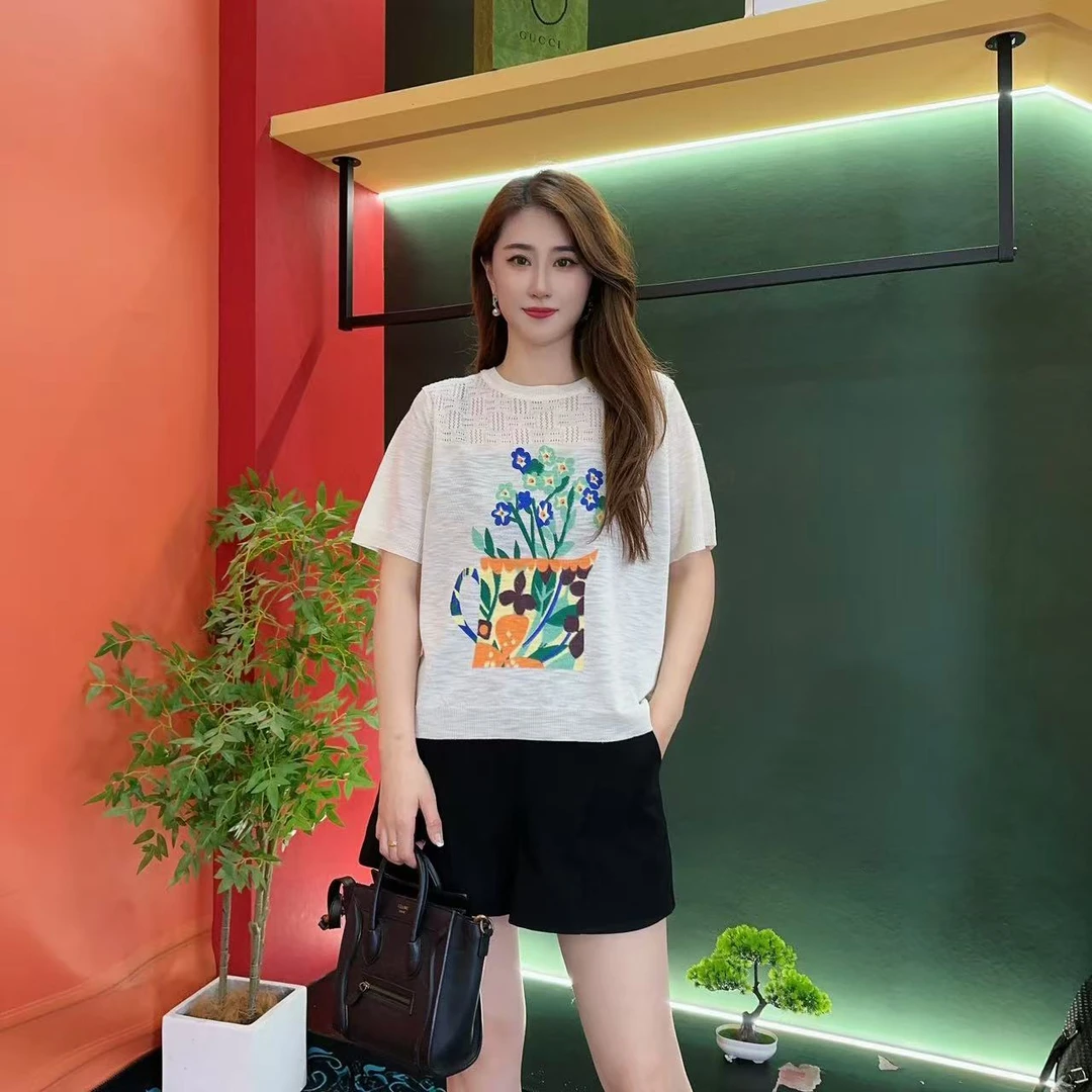 9898多金大码气质减龄新款月光白色夏季女装设计感上衣女