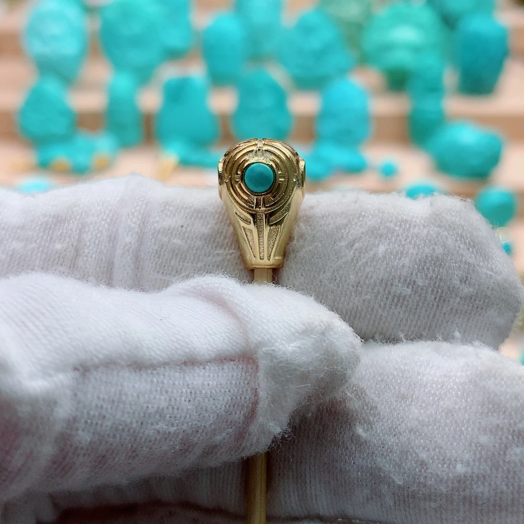 绿松石银S925镶嵌配饰