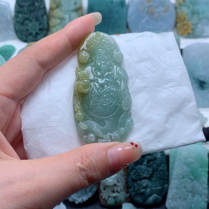 定制翡翠未镶嵌财神
