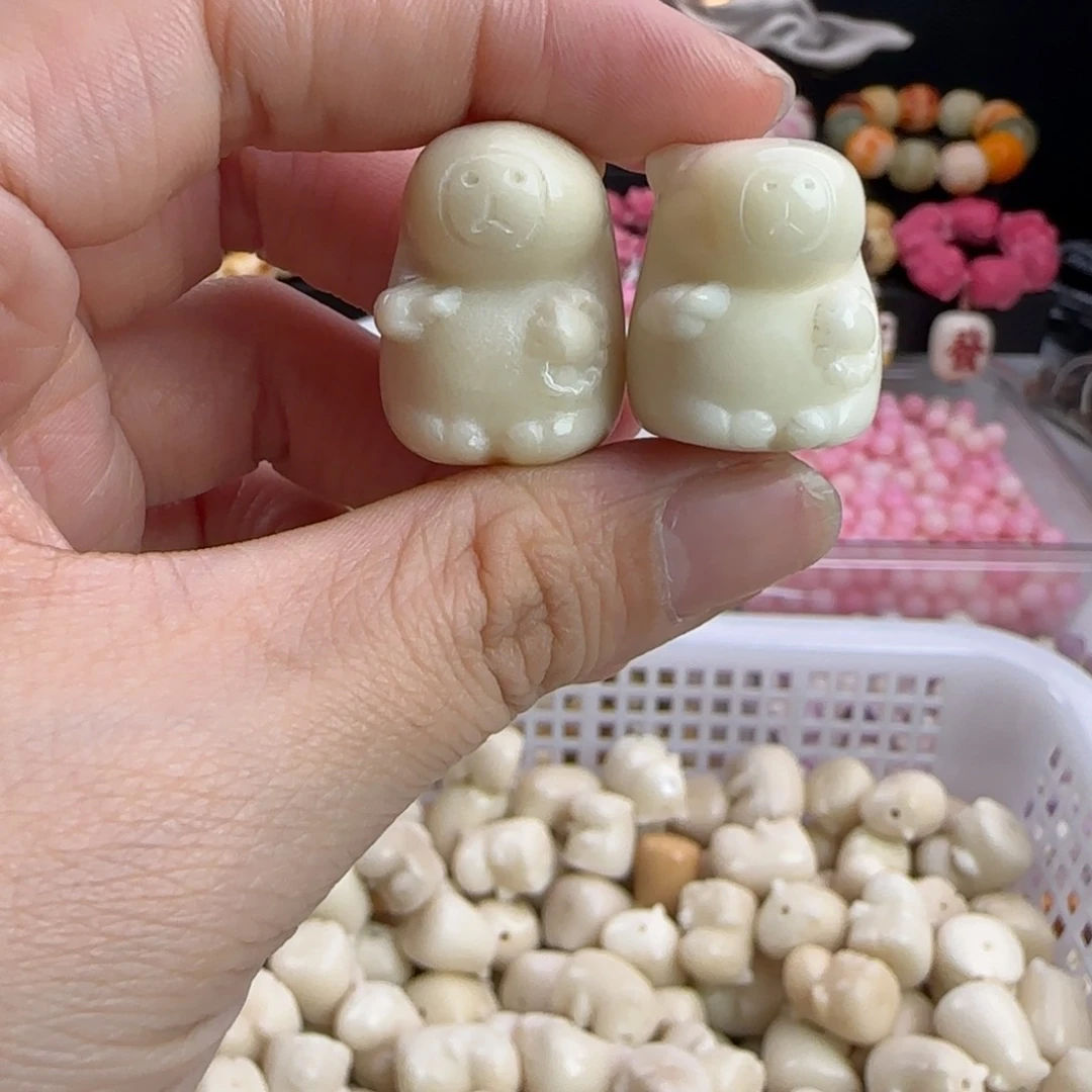 菩提根/象牙果吊坠瑕疵牙果念珠卡皮5颗