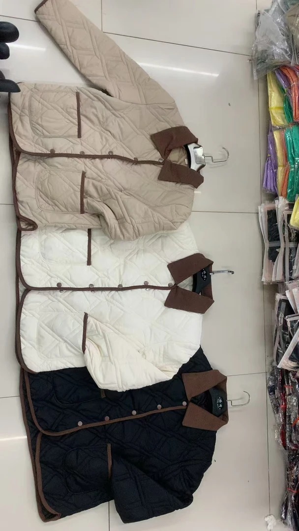 修身型保暖女常规款翻领棉服棉衣短款加绒韩版百搭