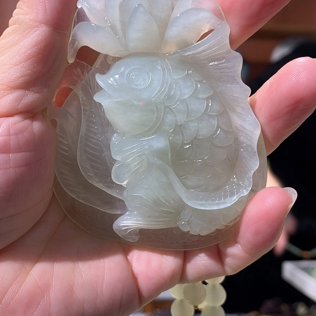 未镶嵌岫玉毛衣链
