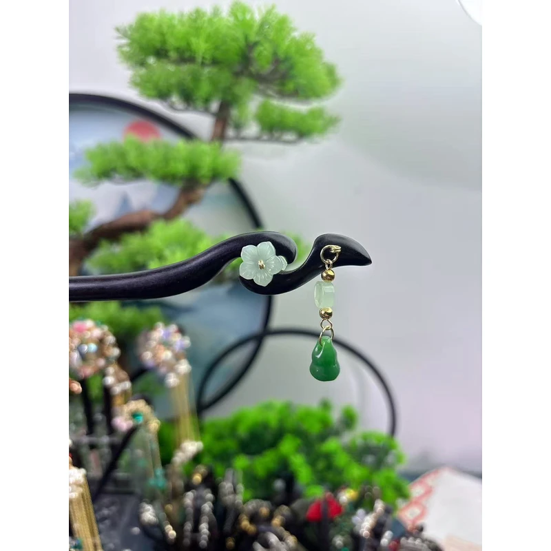 X281紫光檀木簪子发簪盘发簪发簪子百搭款