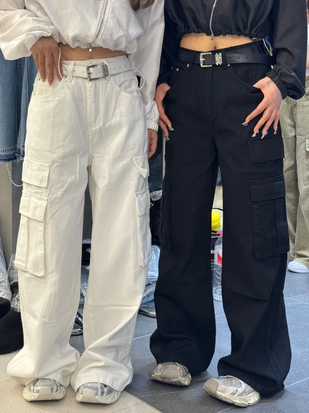 小凤定制【工装风牛仔裤】春夏款/软牛仔薄料子宽松直筒百搭显瘦裤