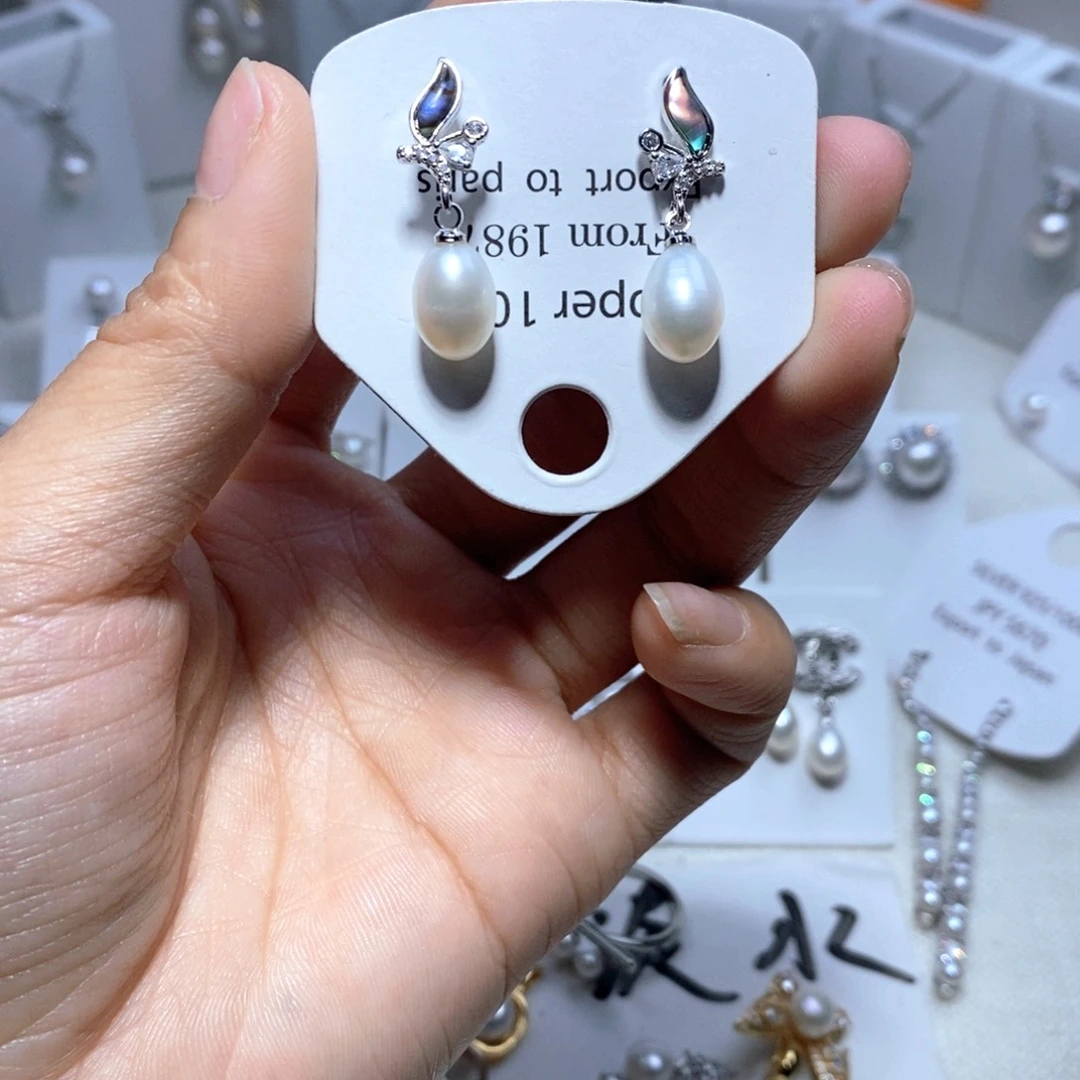 未镶嵌耳饰淡水珍珠