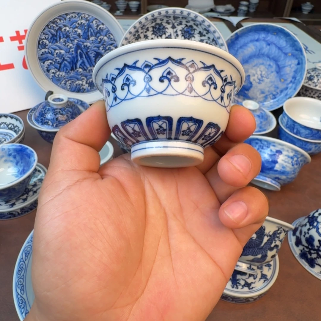 摆件宝相小压手手绘