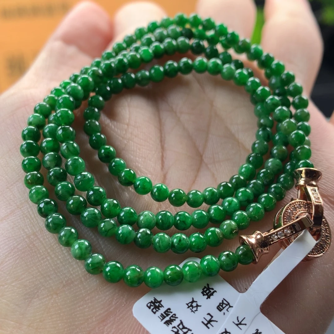 翡翠未镶嵌手链卡3.5