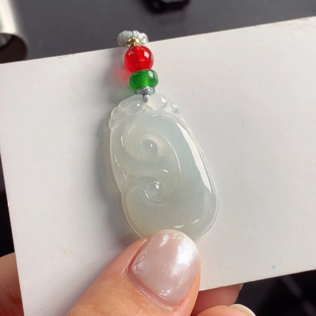 颈饰未镶嵌翡翠xk（上新）强推数据冰胶翡翠a货挂件