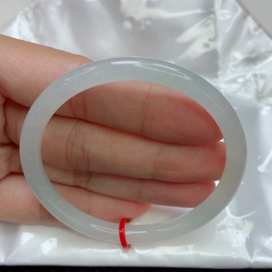 翡翠未镶嵌手镯老坑53圈冰晴莹光棒002