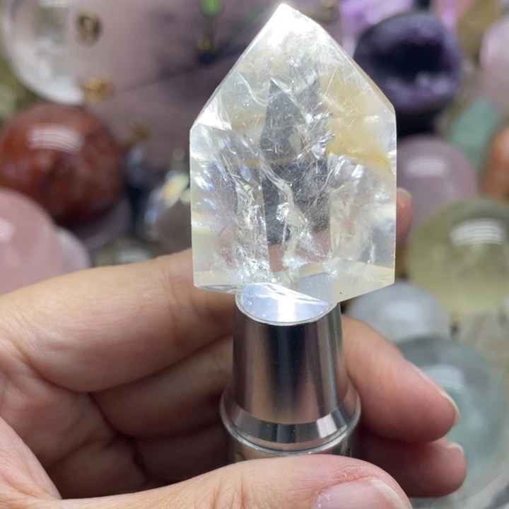 未镶嵌水晶珠宝半成品59兔毛发