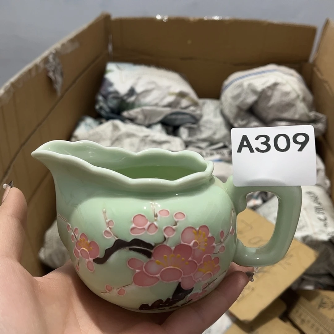 瓷片茶摆件工艺品摆件666