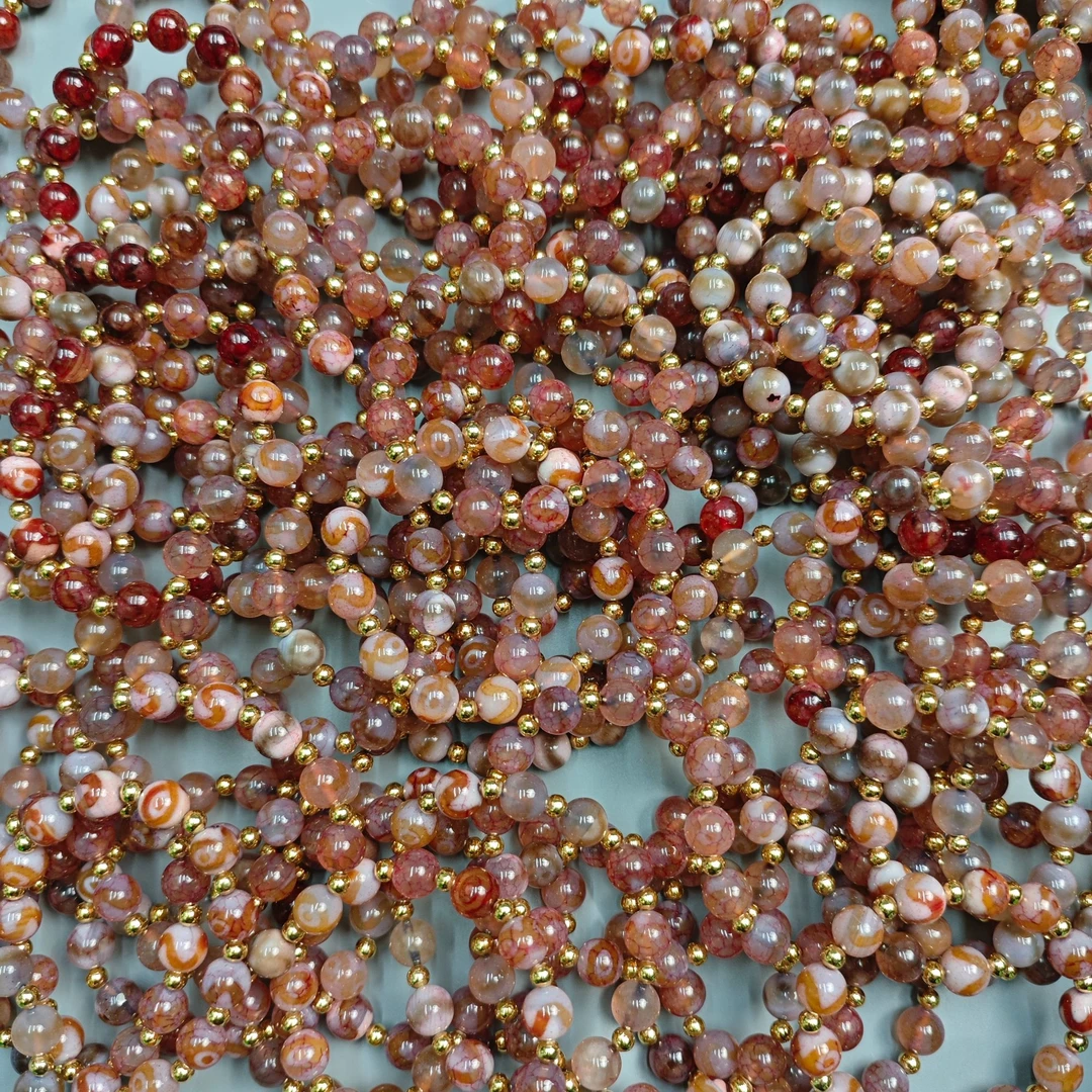 165 这是真好看！买它！买它！买它！龙鳞凤血天珠玛瑙手串！