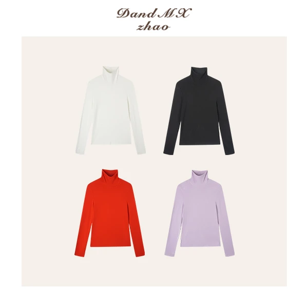 D&MX 可持续叠穿堆堆领基础百搭高个子T恤上衣79086